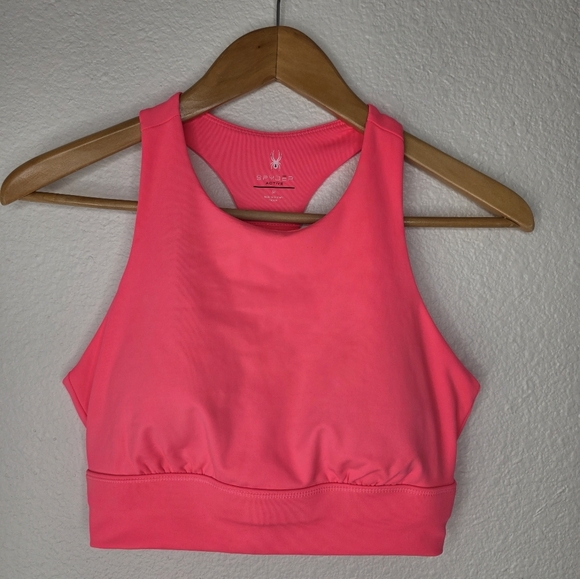 Spyder sports bra with pads, hot pink, size M - Picture 1 of 7